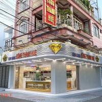 Giải pháp thiết kế tiệm vàng Công Thành Huệ với diện tích 30m2